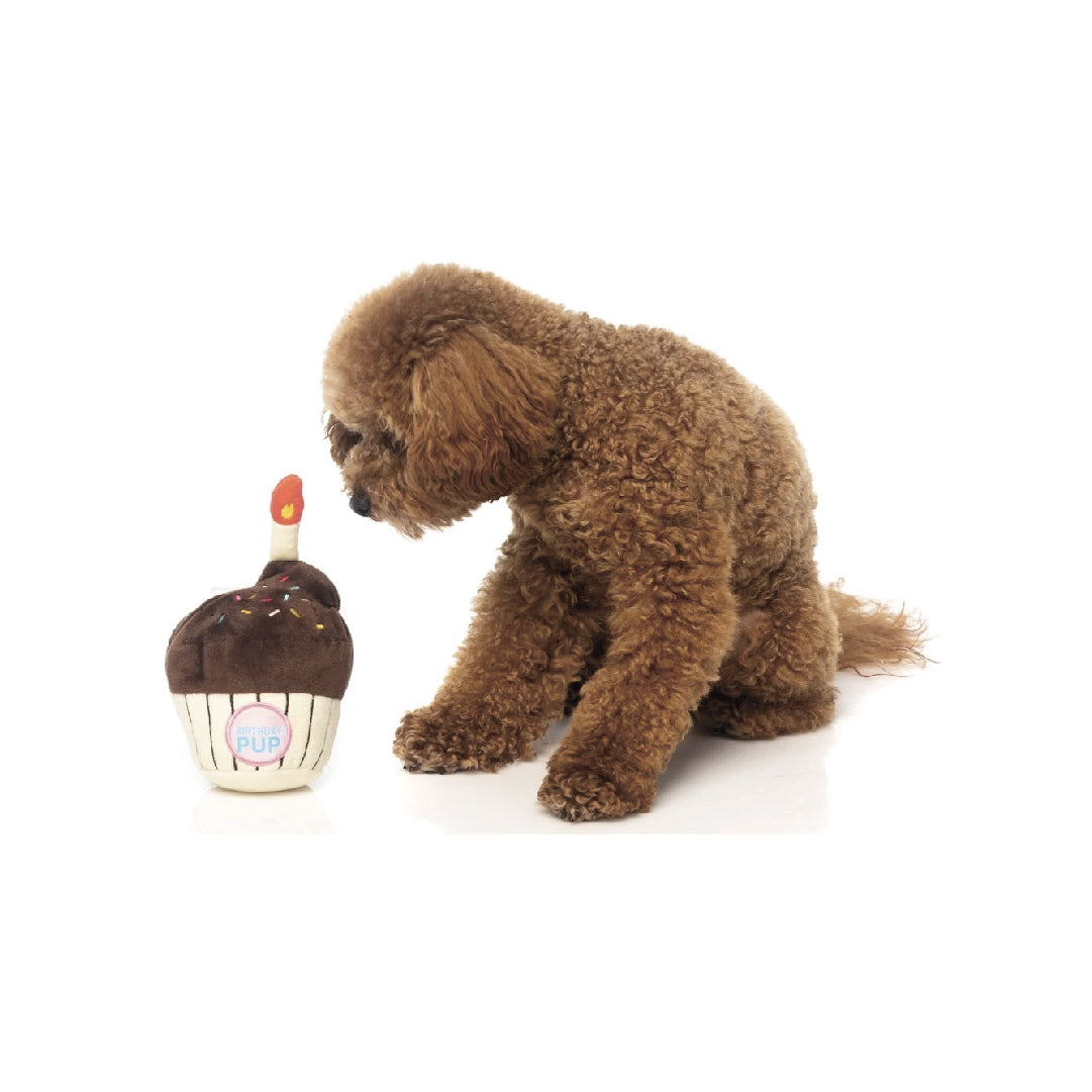 Fuzzyard Birthday Cupcake Plush Dog Toy