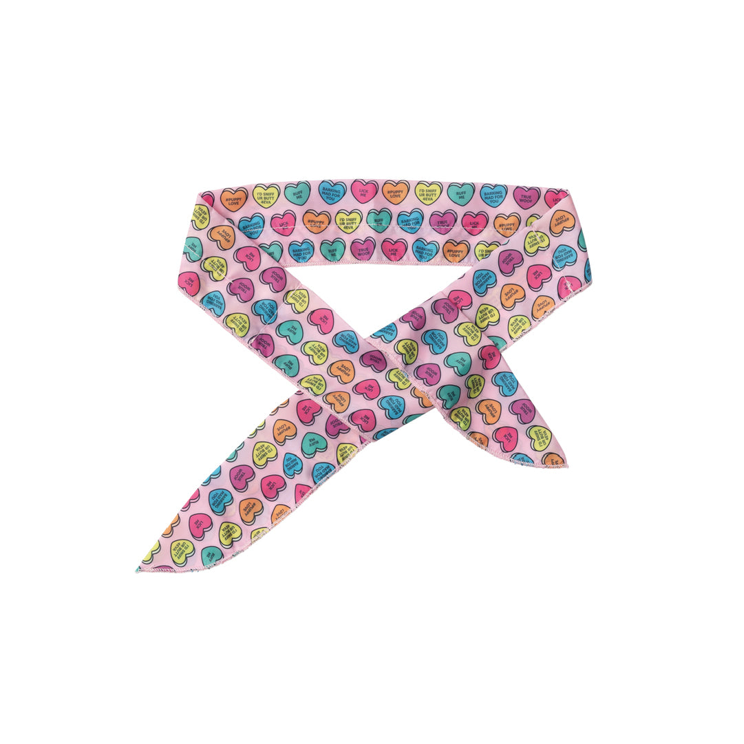 Fuzzyard Candy Hearts Cooling Pet Bandana
