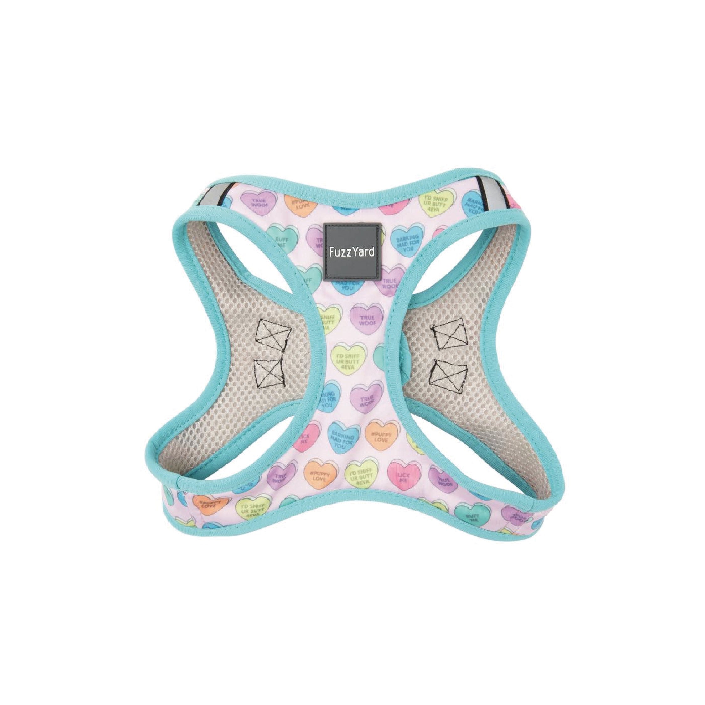 Fuzzyard Candy Hearts Step-In Dog Harness