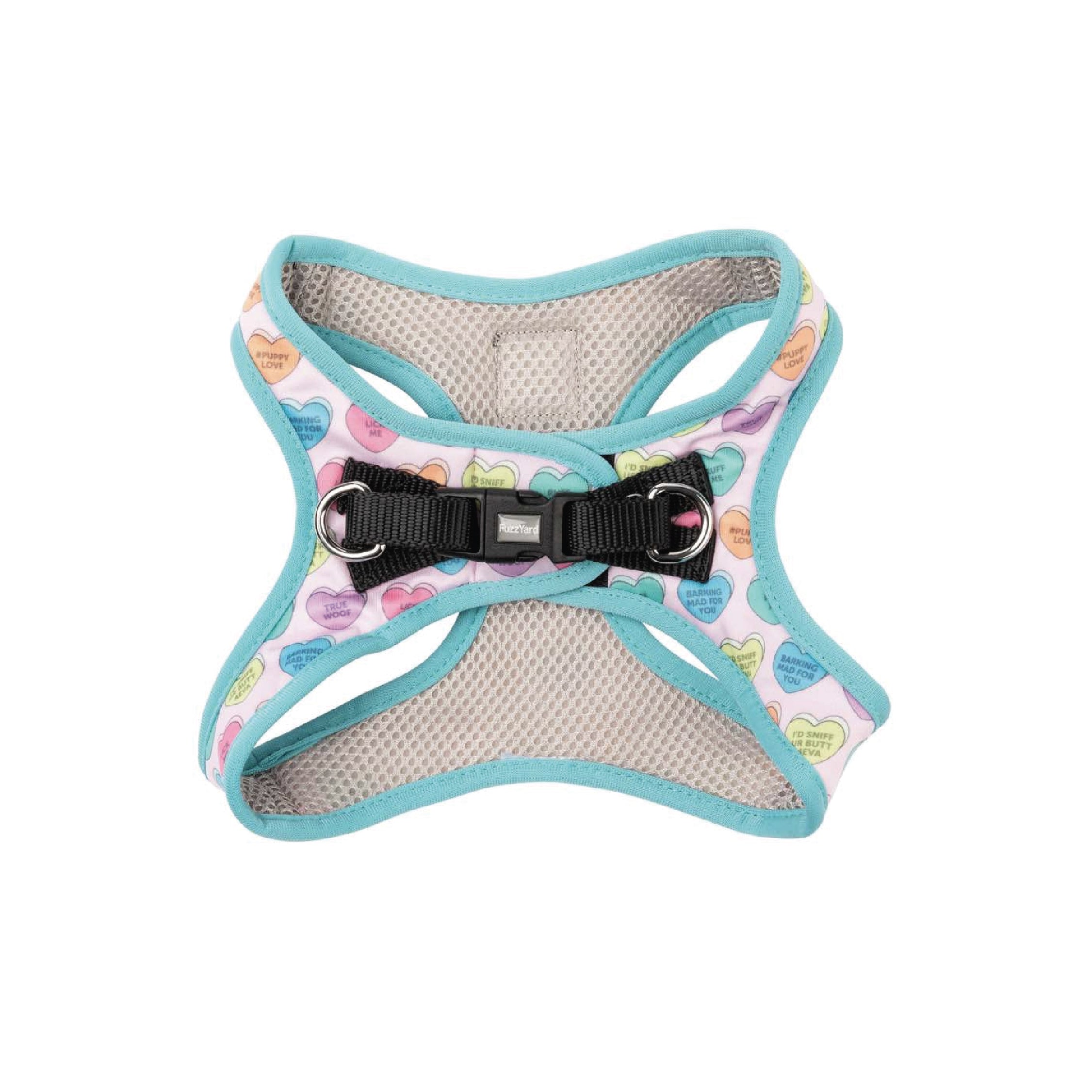 Fuzzyard Candy Hearts Step-In Dog Harness