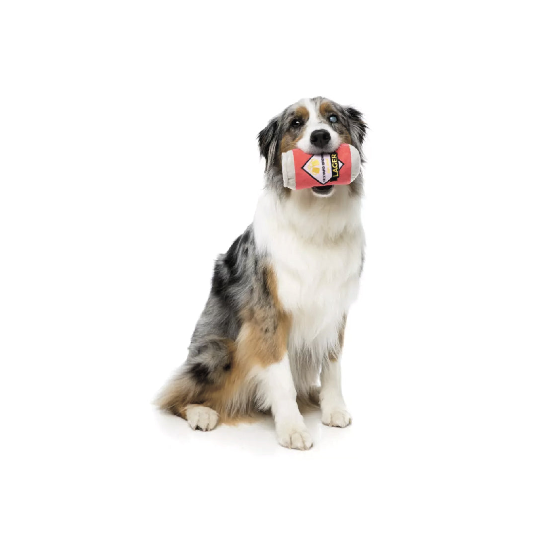 FuzzYard Can Of Beer Dog Plush Toy