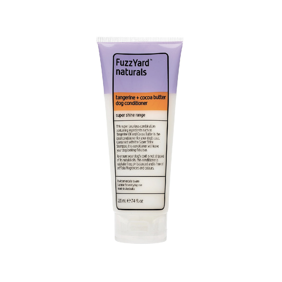 FuzzYard Tangerine and Cocoa Butter Super Shine Dog Conditioner (220ml)