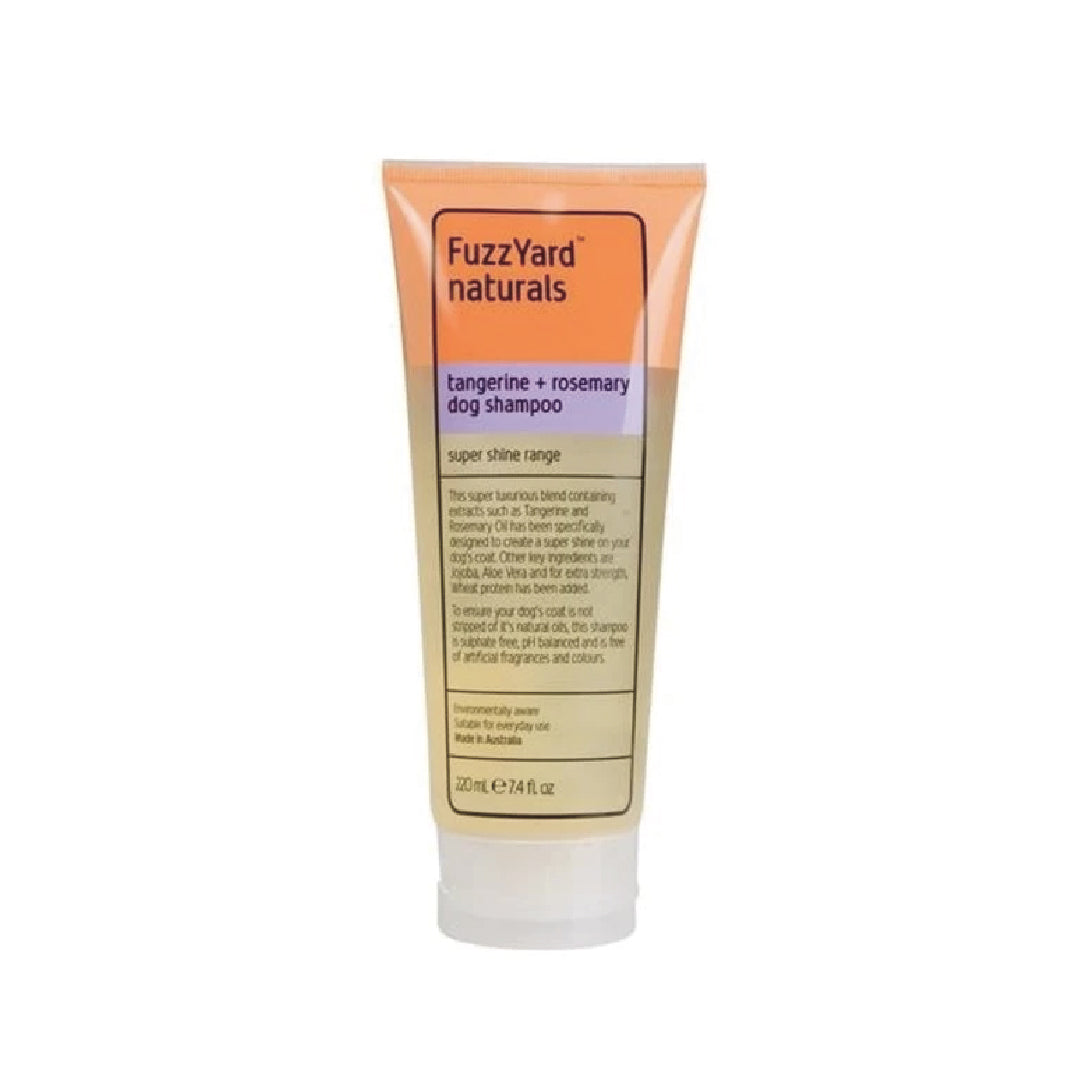 FuzzYard Tangerine & Rosemary Super Shine Dog Shampoo (220ml)
