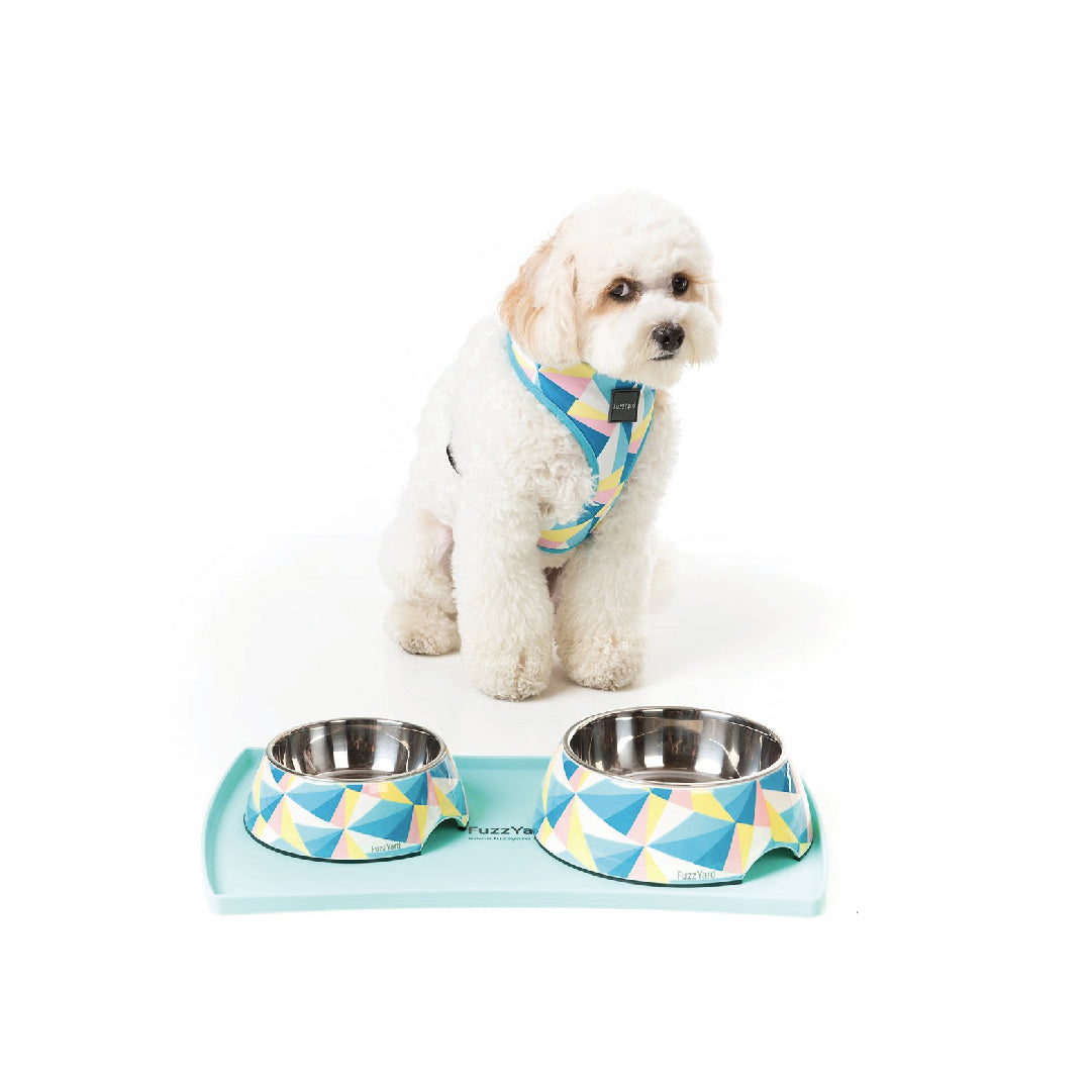 Fuzzyard Teal Silicon Feeding Mat