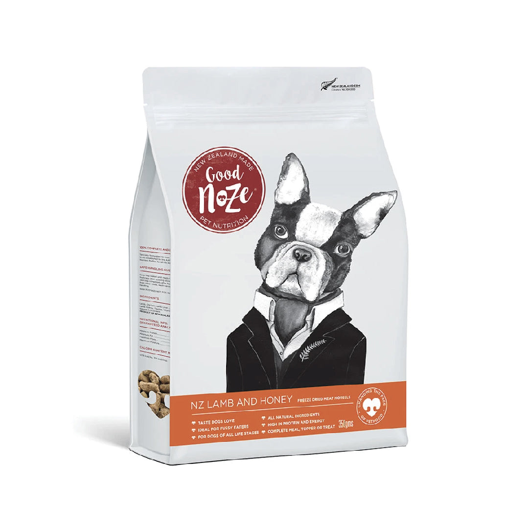 Good Noze NZ Lamb & Honey Freeze-Dried Dog Food (350g)