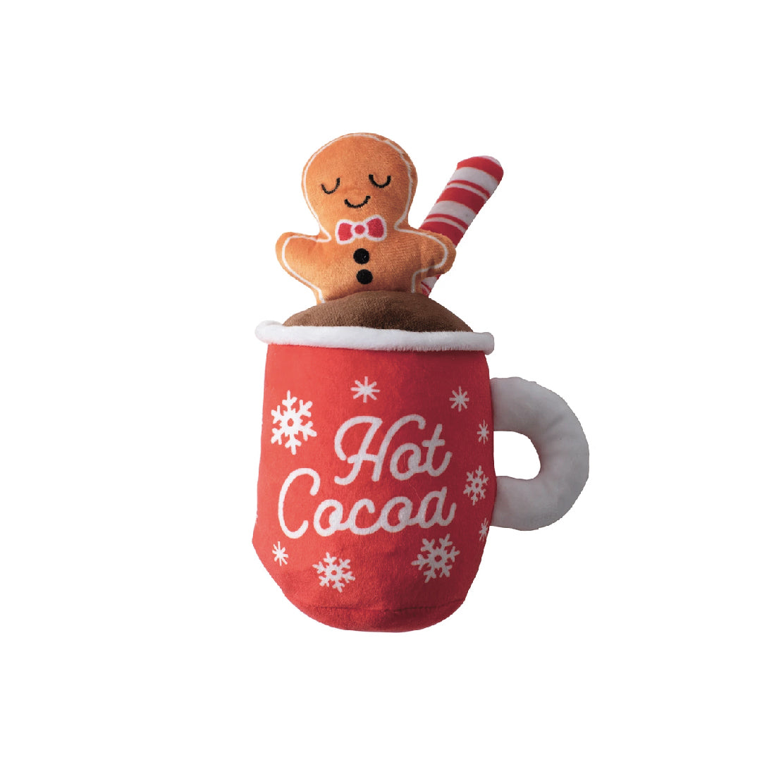Fringe Studio Hot Choco Warming Up the Holidays Dog Plush Toy