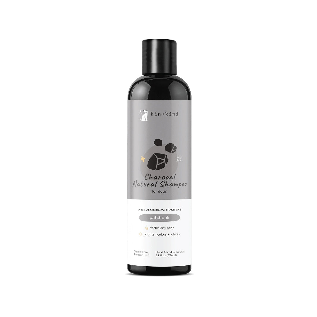Kin+Kind Charcoal Natural Patchouli Shampoo (354ml)