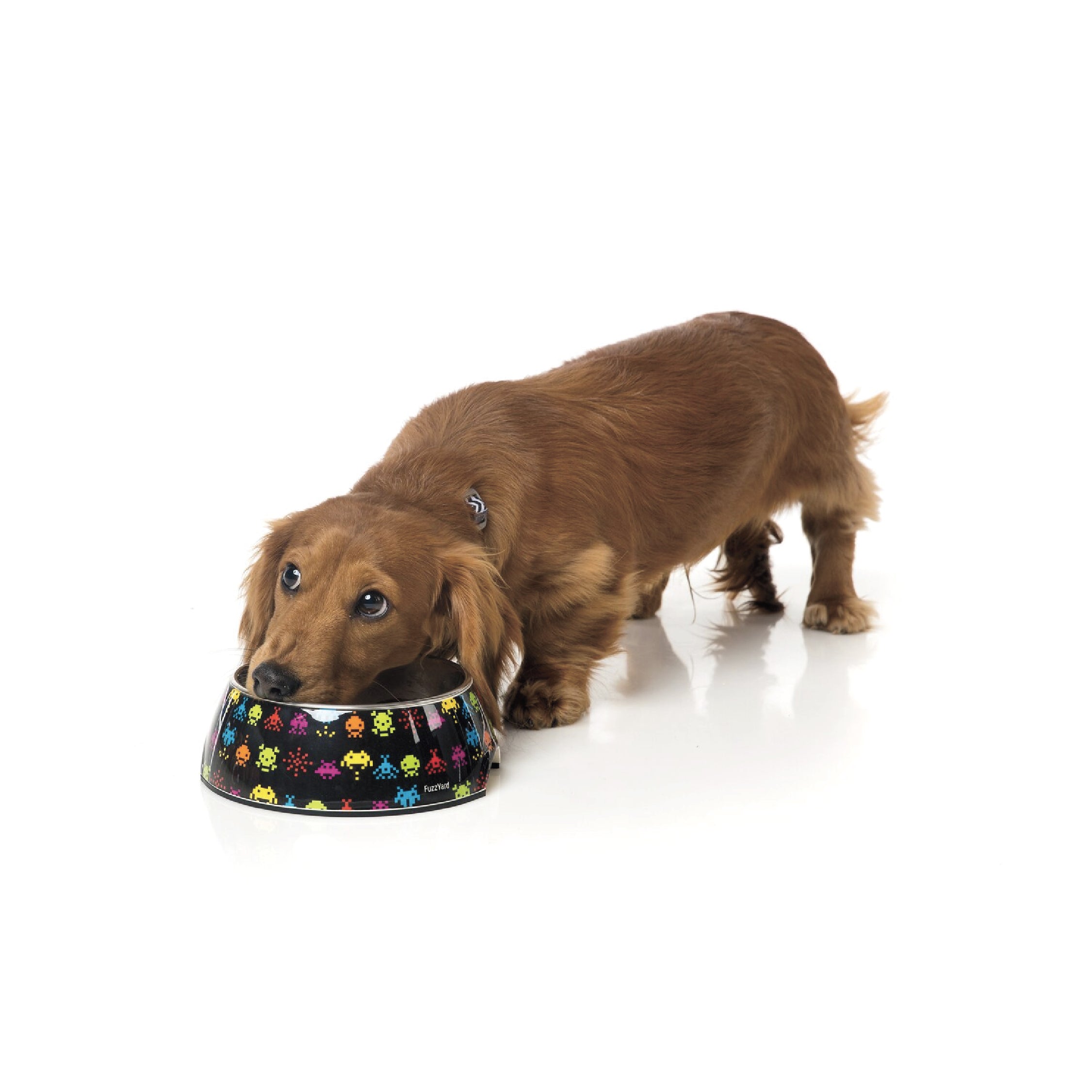 FuzzYard Easy Feeder Dog Bowl (Space Raiders)