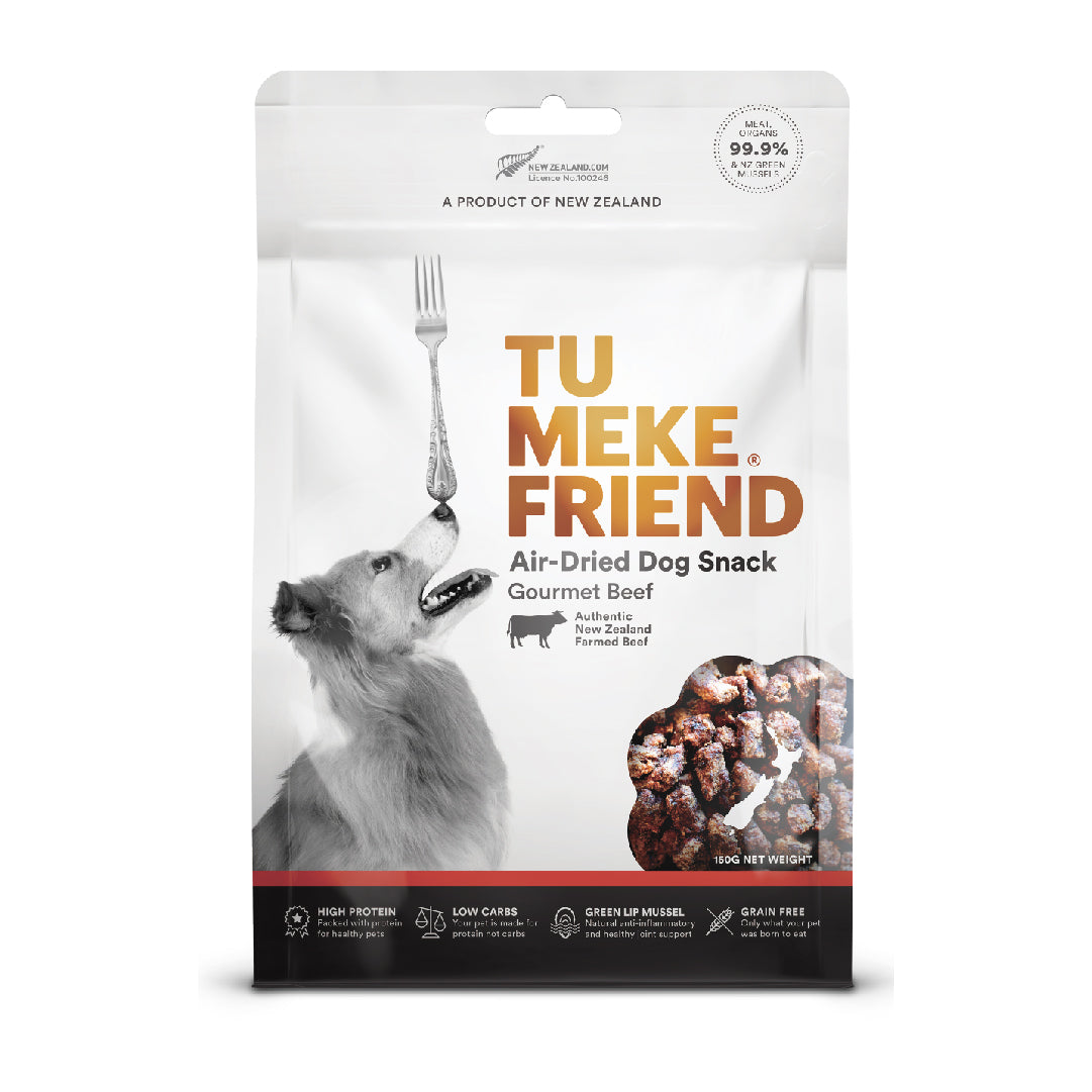 Tu Meke Friend Air Dried Gourmet Beef Dog Treats (150g)
