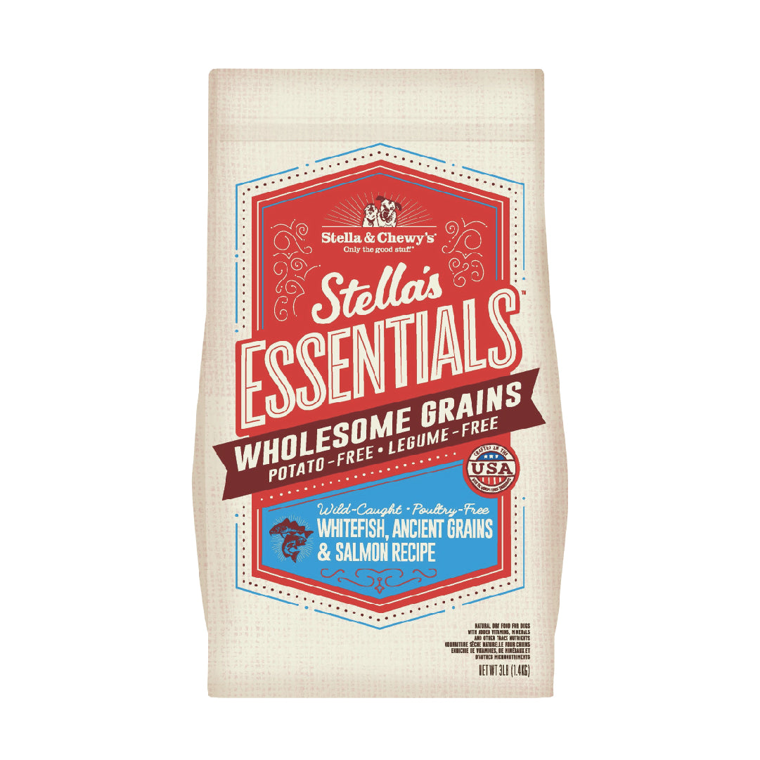 Stella & Chewy’s Stella’s Essentials Whitefish, Ancient Grains & Salmon Dry Dog Food