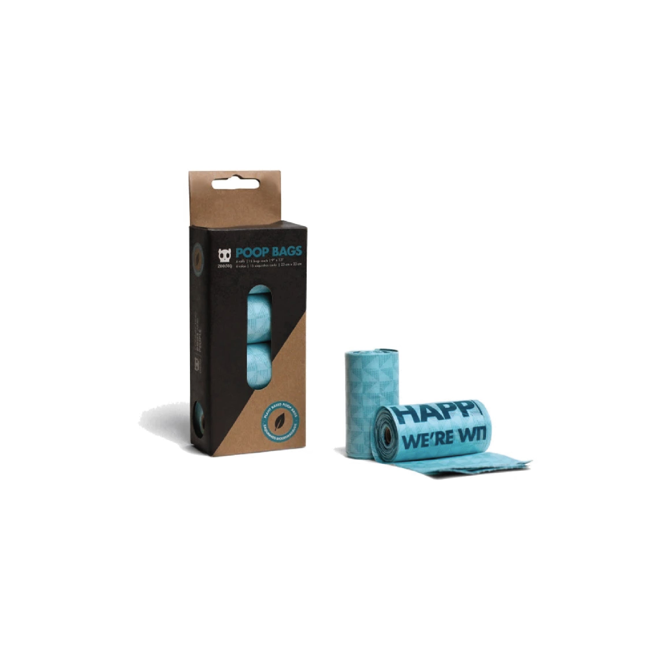 Zee.Dog Poop Bags Refill Box (W/4 Rolls)