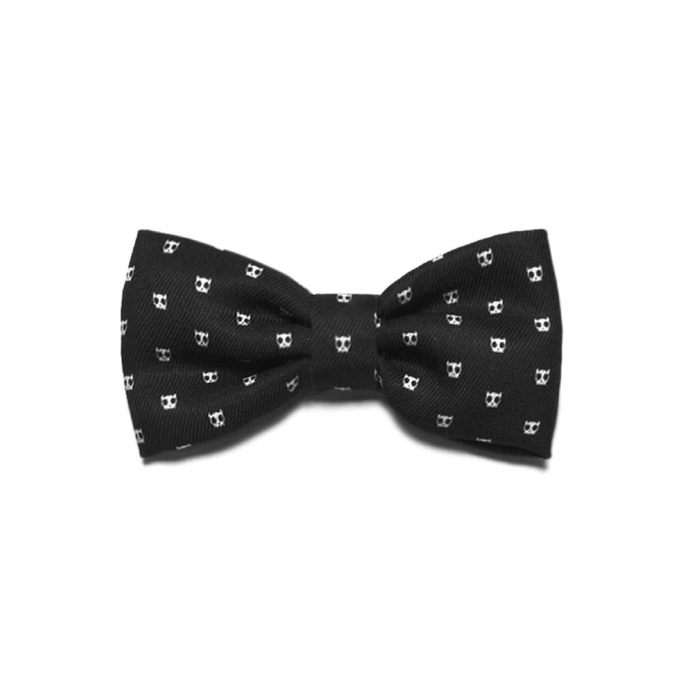 Zee.Dog Skull Bow Tie