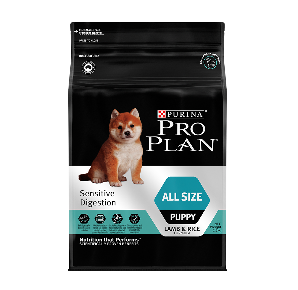 Pro Plan Sensitive Digestion - All Size Puppy Dry Dog Food (2.5kg)