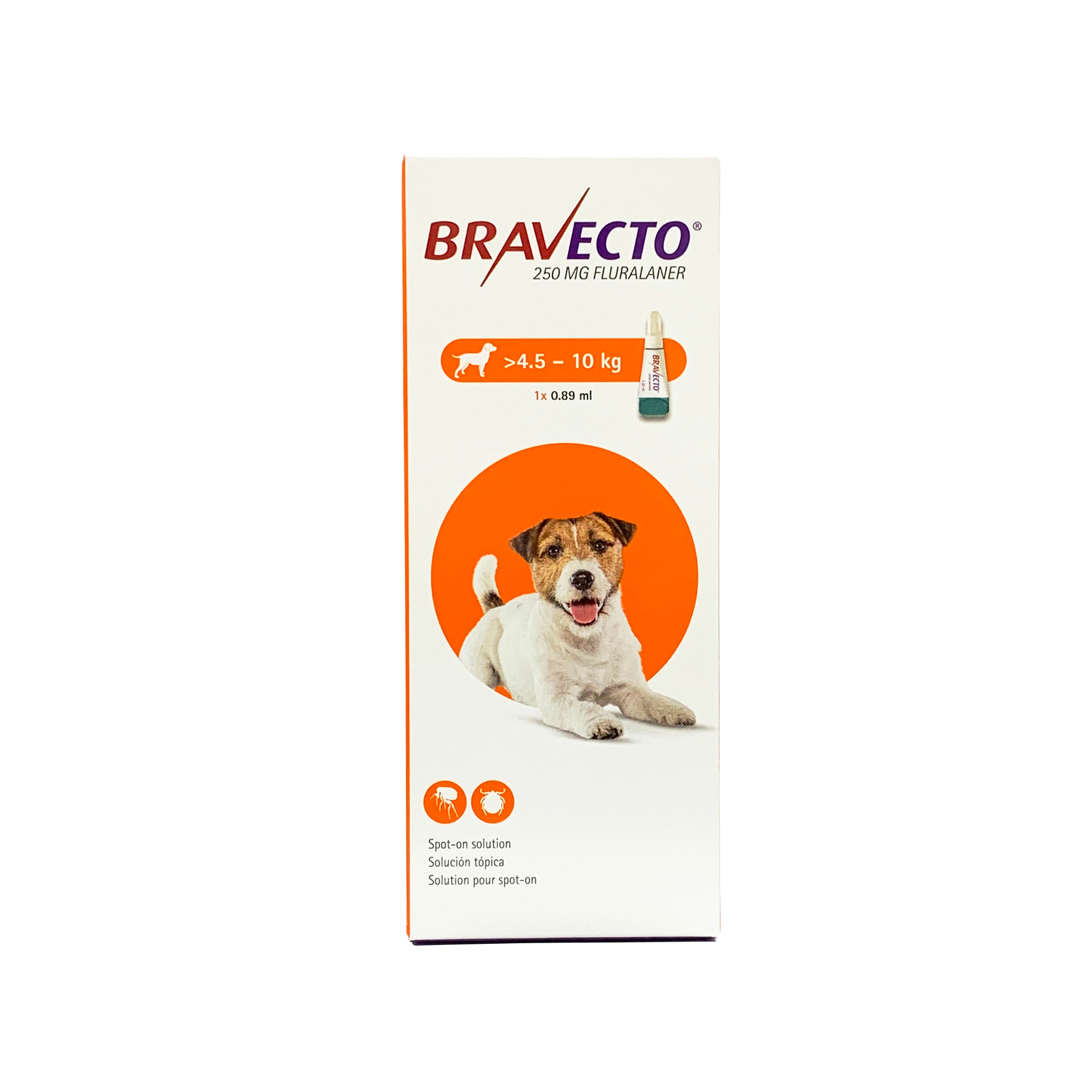 Bravecto Flea & Tick Spot On Solution For Dogs (4.5kg - 10kg)