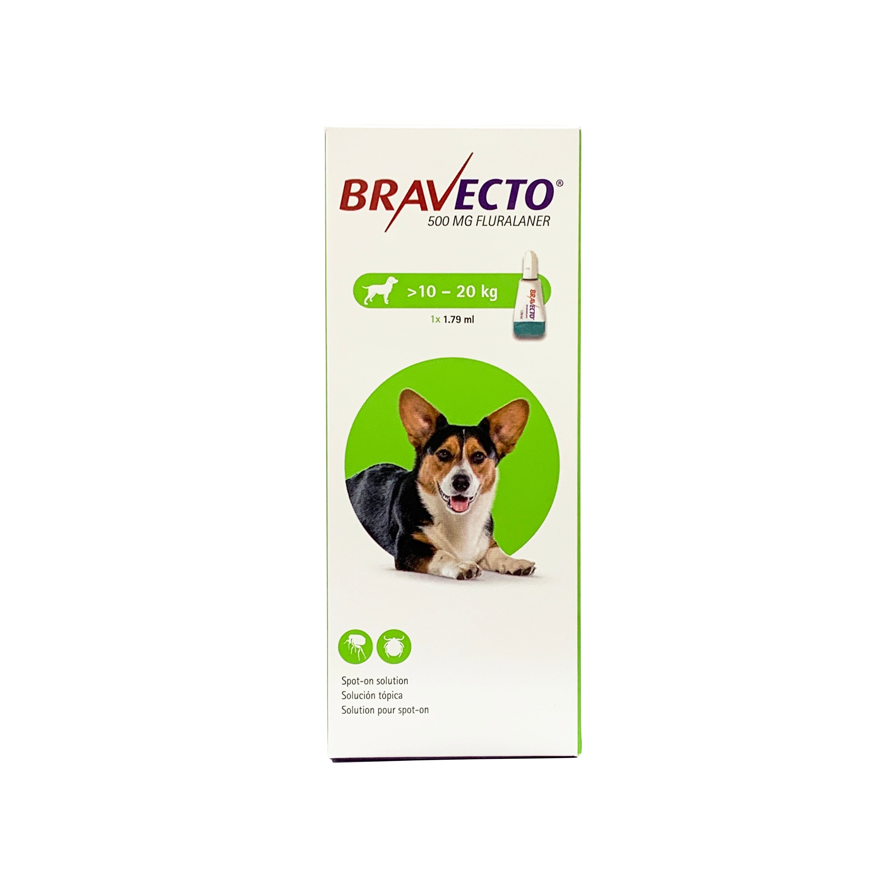 Bravecto Flea & Tick Spot On Solution For Dogs (10kg - 20kg)