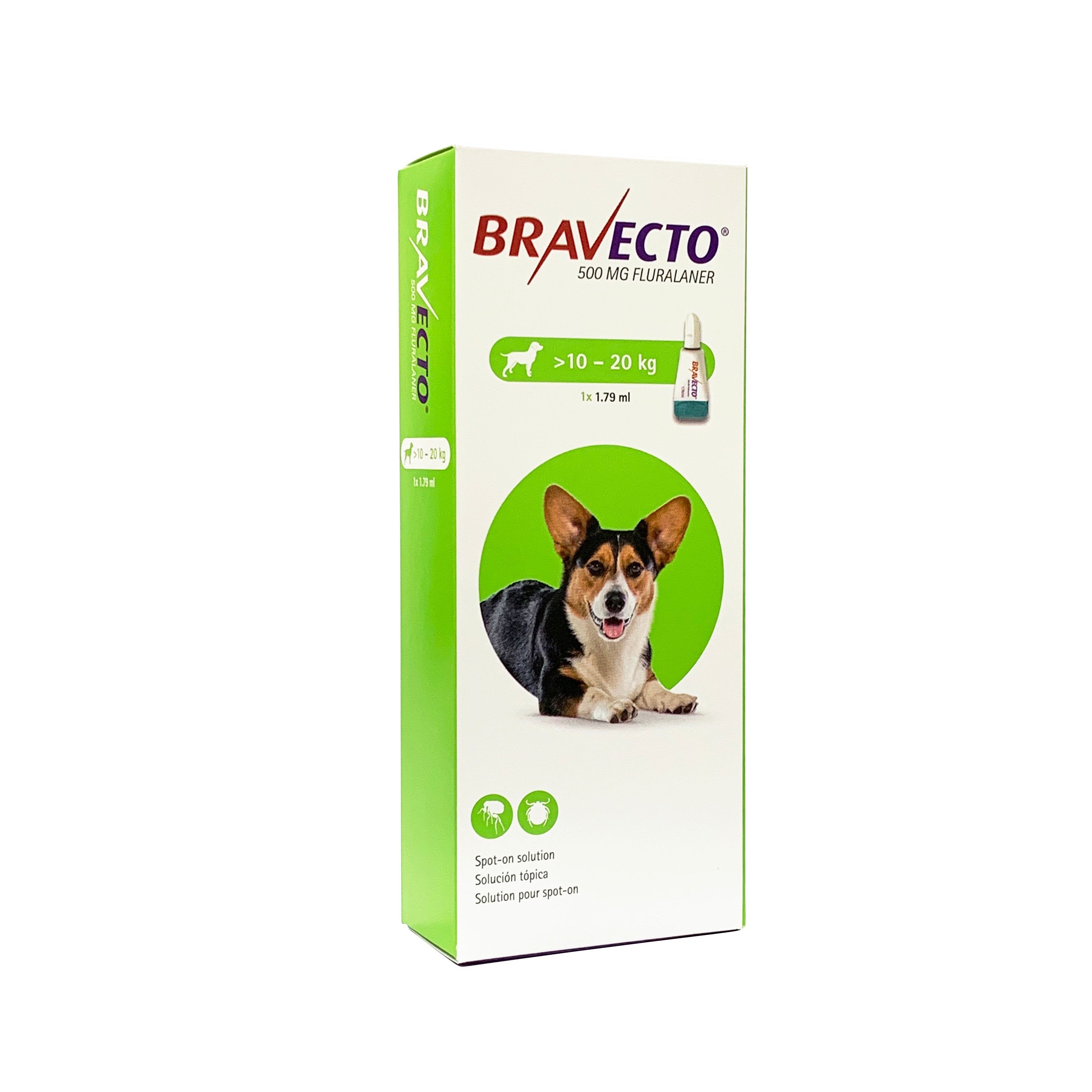 Bravecto Flea & Tick Spot On Solution For Dogs (10kg - 20kg)