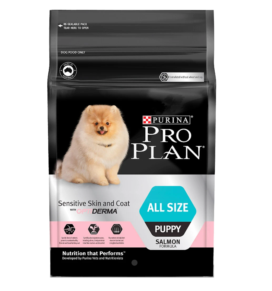 Pro Plan® Optiderma Sensitive Skin & Coat Puppy Dry Dog Food (2.5kg)