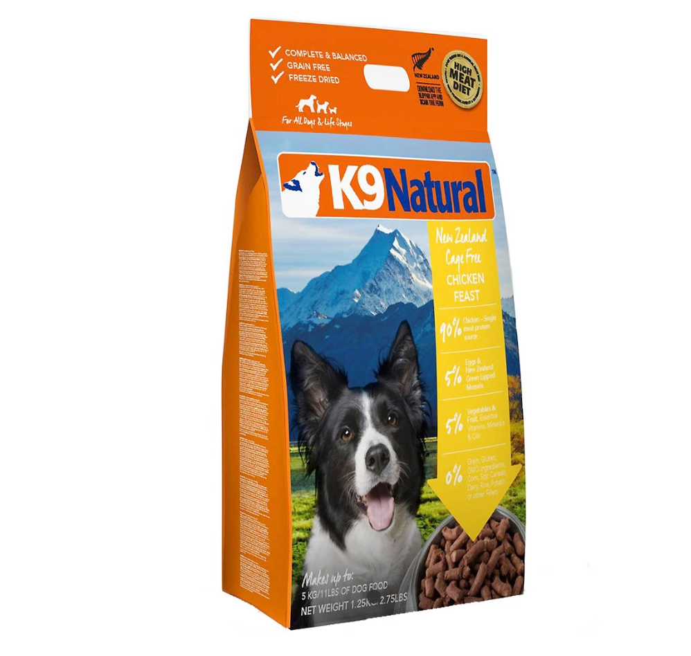K9 Natural® Freeze-Dried Chicken Feast Dog Food (1.8kg)