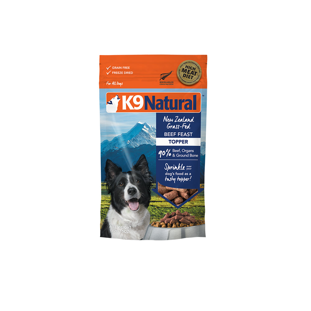 K9 Natural Freeze Dried Beef Feast Topper (142g)