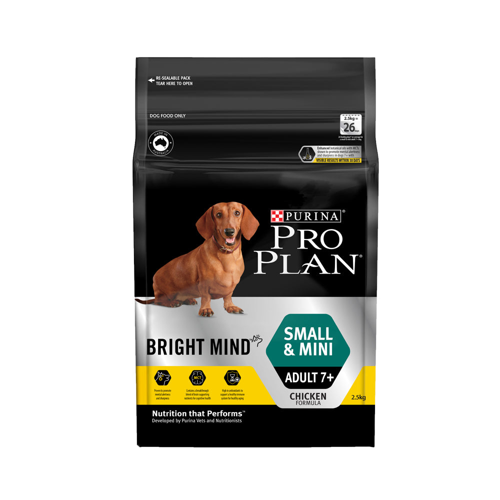 Pro Plan® Bright Mind Adult 7+ Small & Mini Dry Dog Food (2.5kg)