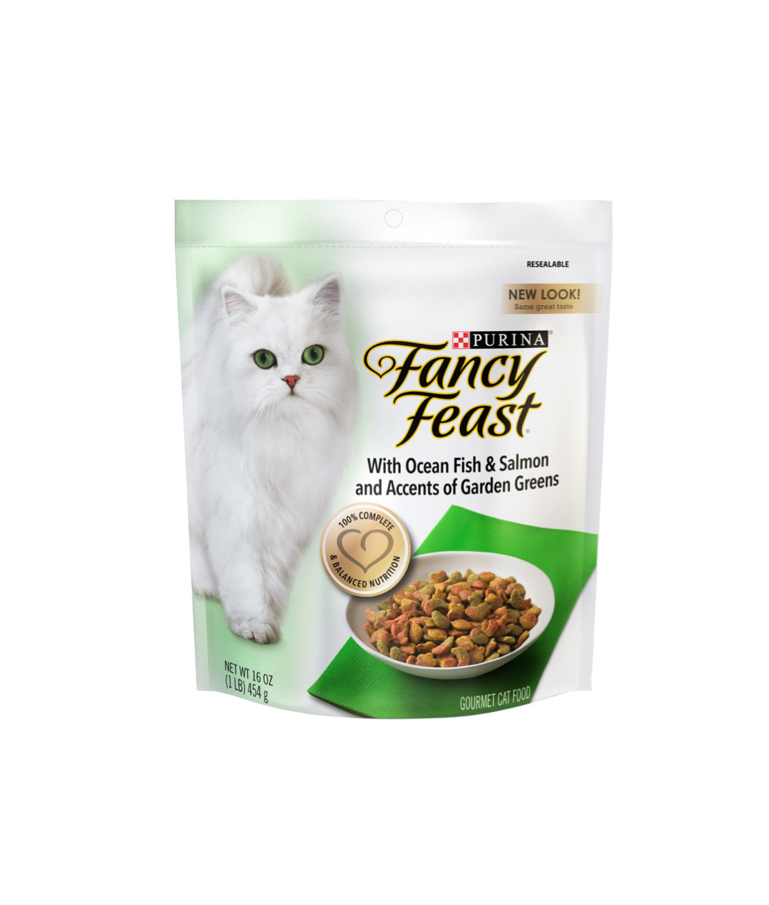 Fancy Feast with Ocean Fish & Salmon and Accents of Garden Greens (454g)