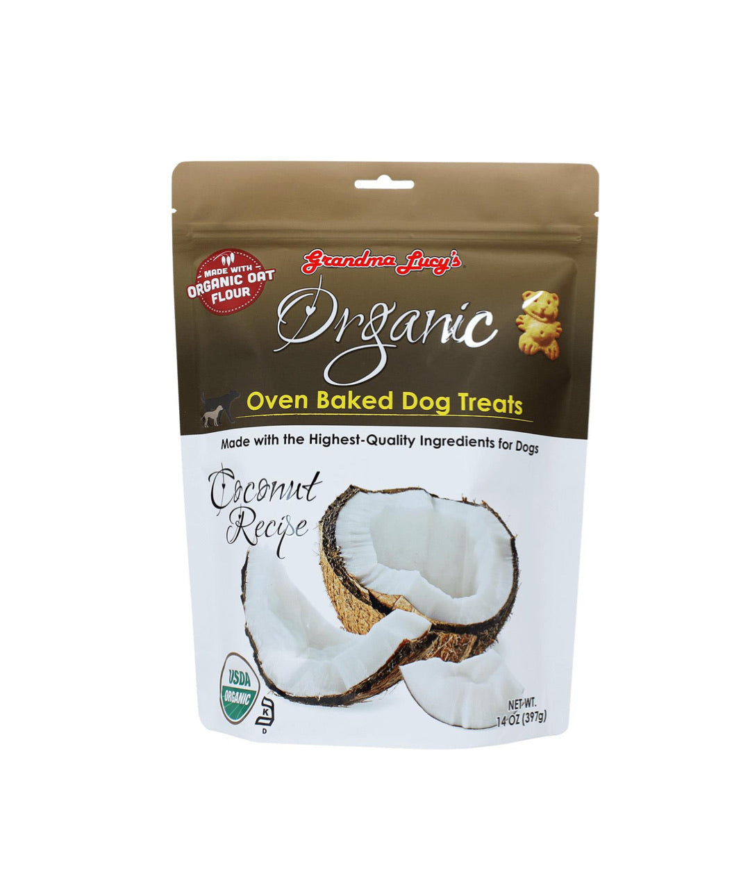 Grandma Lucy’s Organic Oven Baked Coconut Dog Treats (397g)