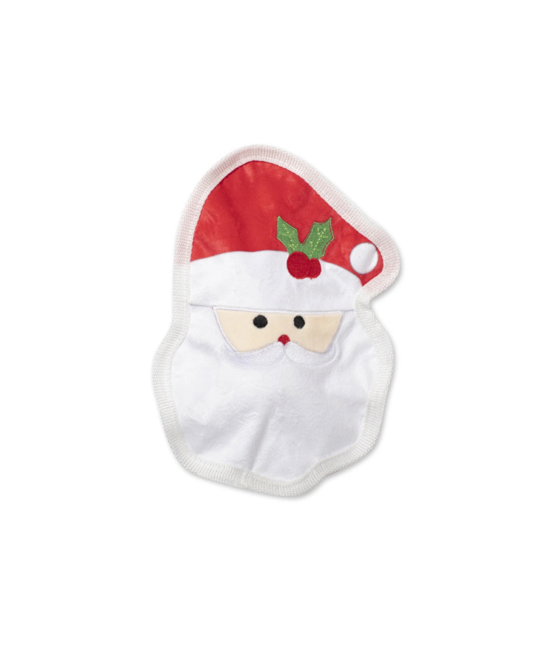 Fringe Studio UnStuffed Santa Face Squeaky Dog Toy