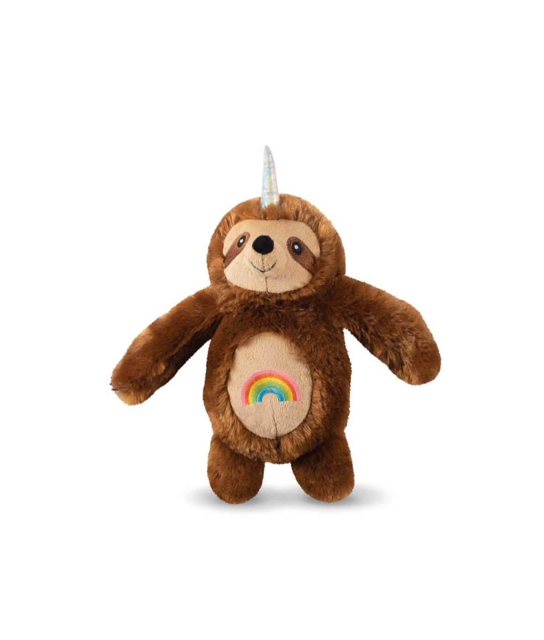 Fringe Studio Toy Box Rainbow Slothicorn Squeaky Plush Toy