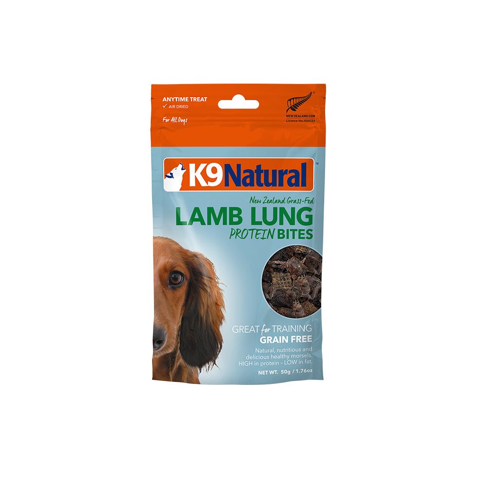K9 Natural Lamb Lung Protein Bites (50g)