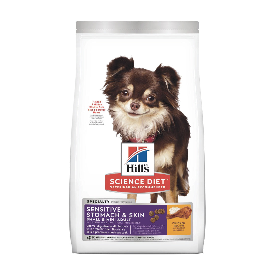 Hill's Science Diet Adult Small & Mini Sensitive Stomach & Skin Chicken Dry Dog Food (1.8kg)