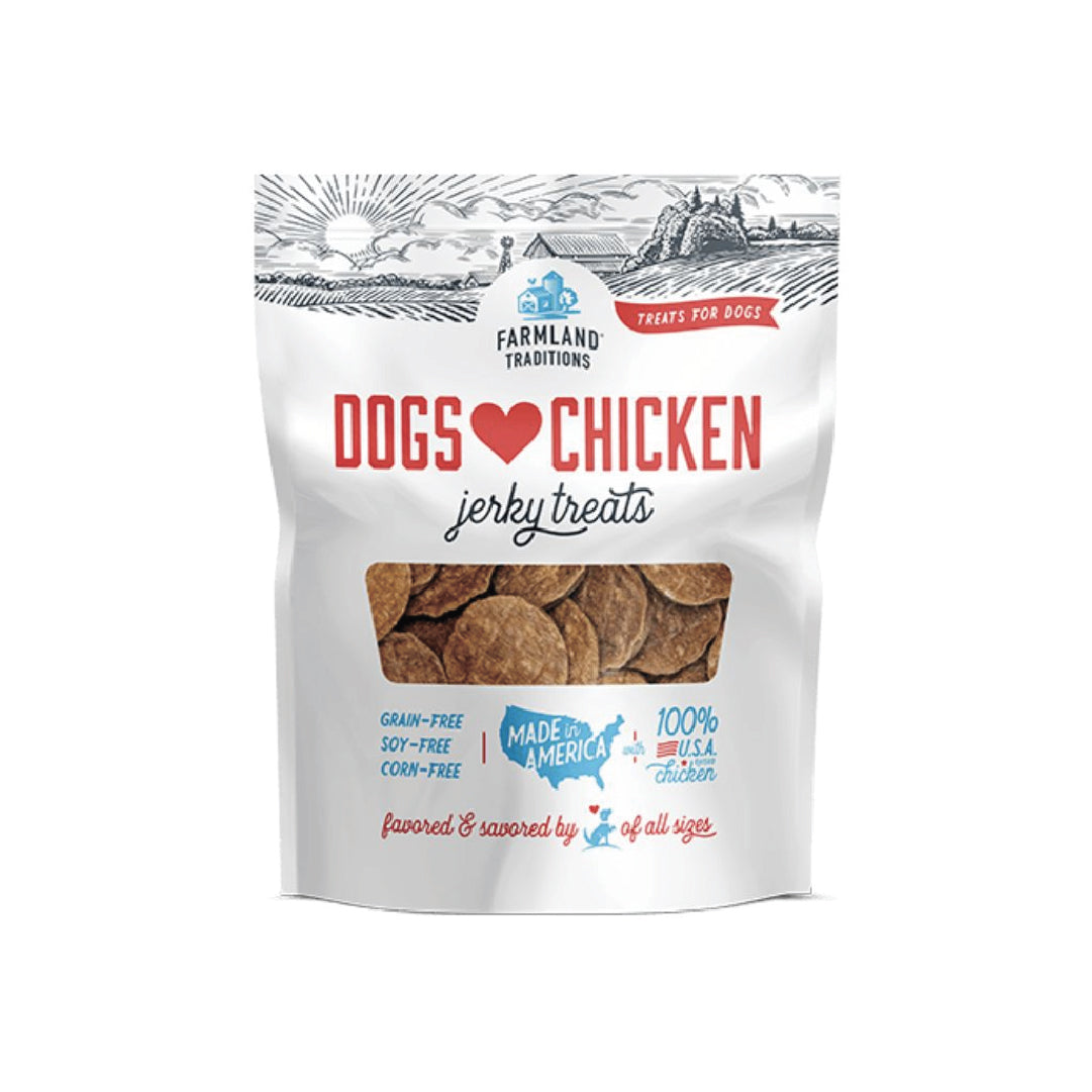 Farmland Traditions Dogs Love Chicken Grain-Free Jerky Dog Treats (6oz)