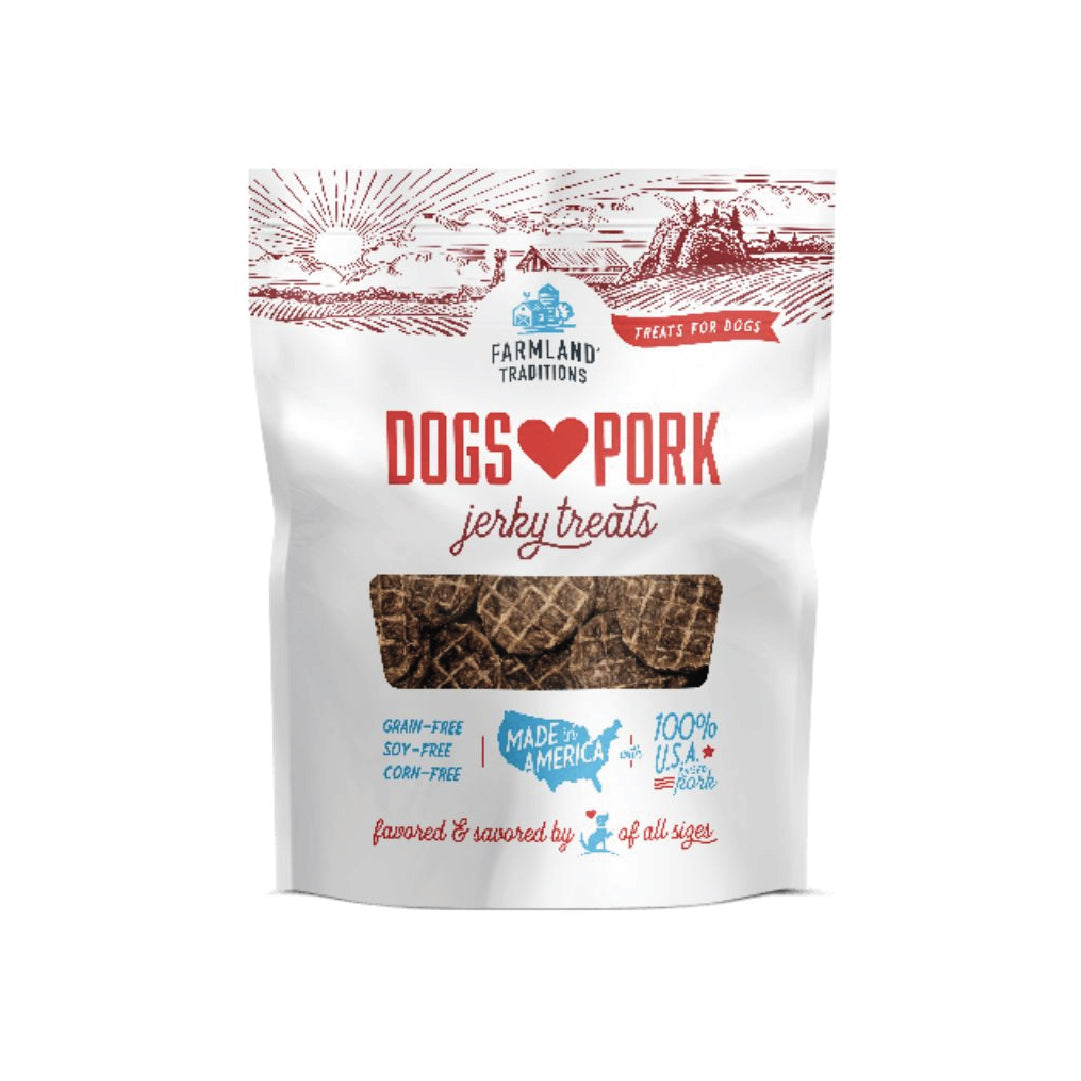 Farmland Traditions Dogs Love Pork Grain-Free Jerky Dog Treats (5oz)