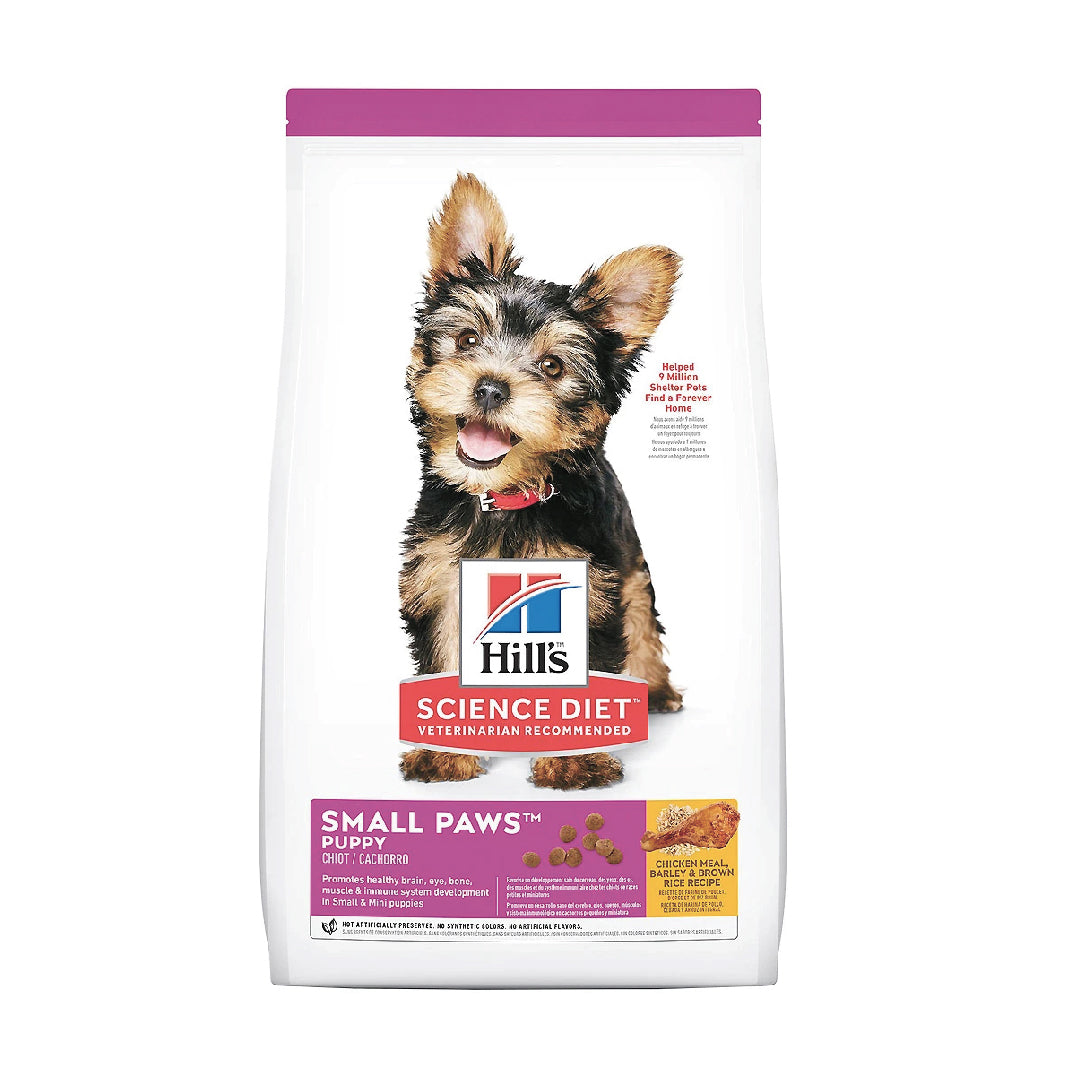 Hill's Science Diet Puppy Small Paws Chicken Meal Barley & Brown Rice Dry Dog Food (1.5kg)