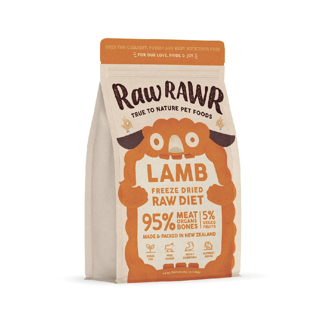 Raw Rawr Balanced Diet Lamb Freeze-Dried Raw Cat & Dog Food