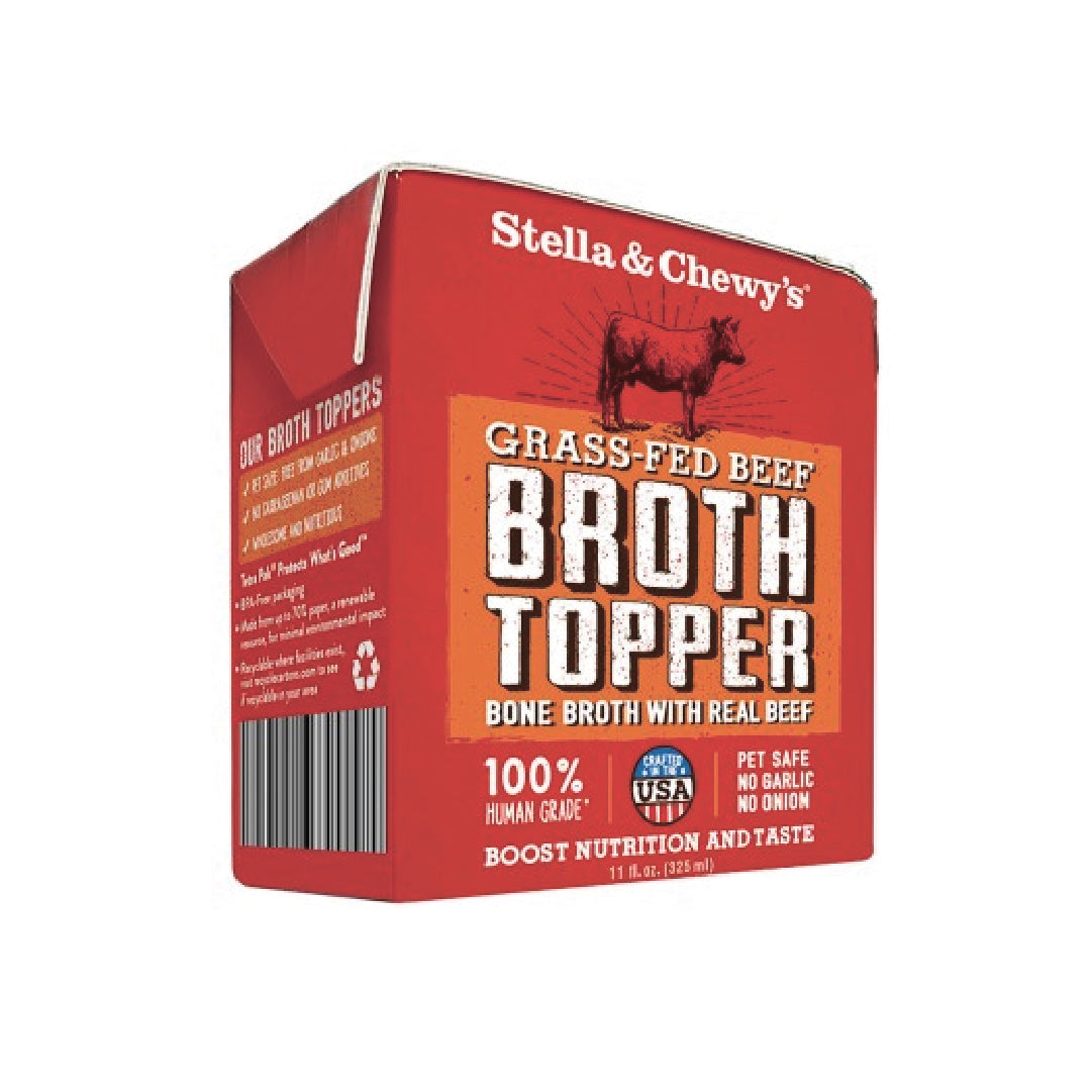 Stella & Chewy’s Grass-Fed Beef Broth Topper Grain-Free Wet Dog Food (11oz)