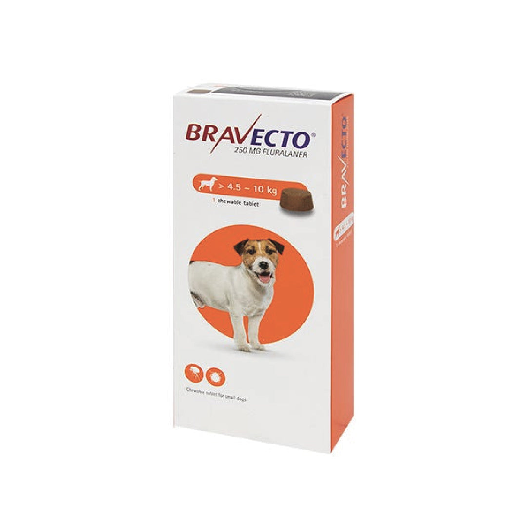 Bravecto Flea and Tick Chewable Tablet for Small Dogs (4.5kg to 10kg)