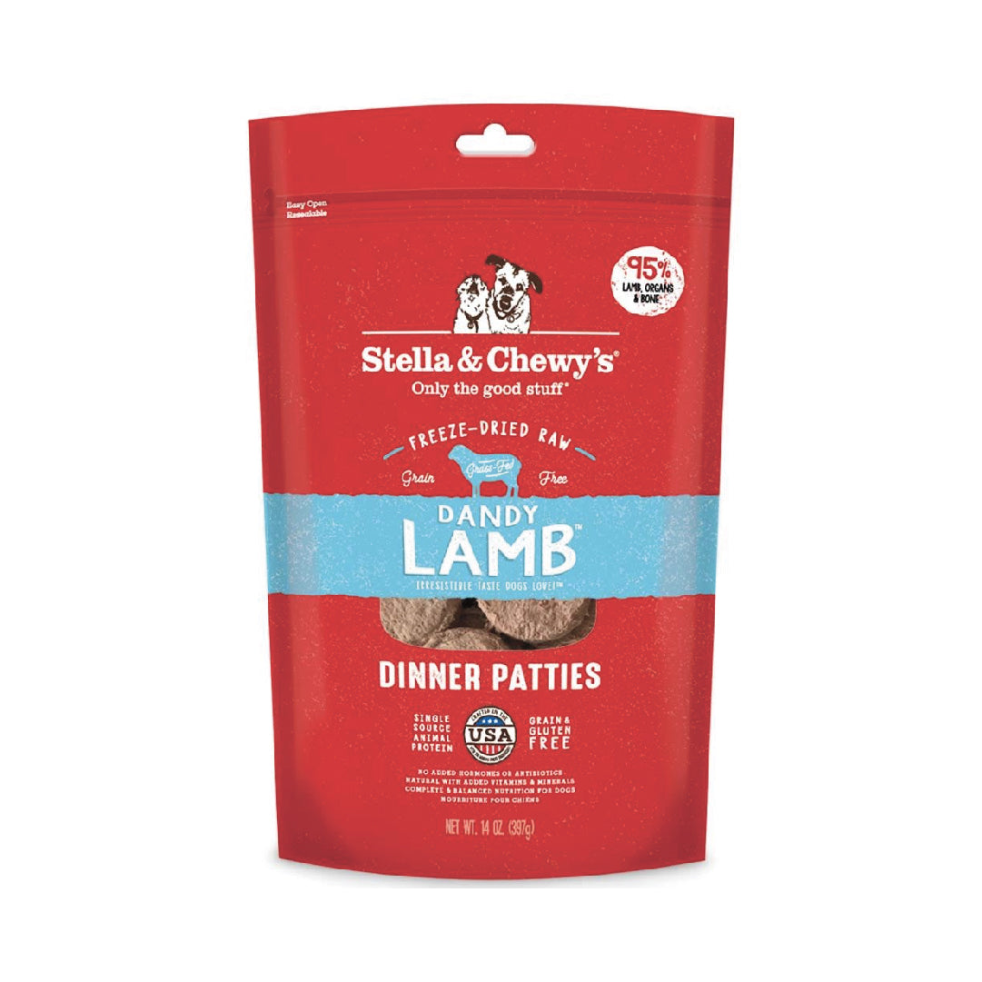 Stella & Chewy’s Dandy Lamb Dinner Patties Freeze-Dried Dog Food