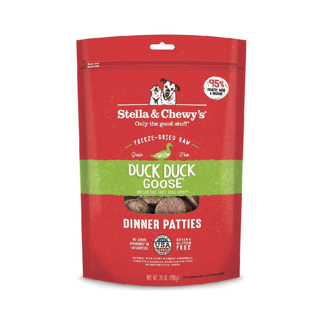 Stella & Chewy’s Duck Duck Goose Dinner Patties Freeze-Dried Dog Food