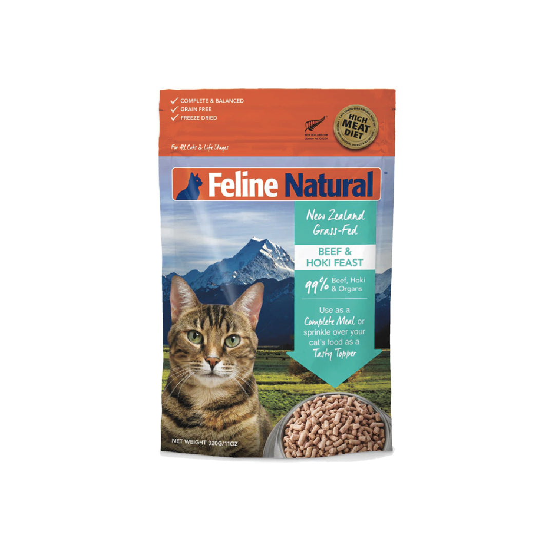 Feline Natural Freeze Dried Beef & Hoki Cat Food