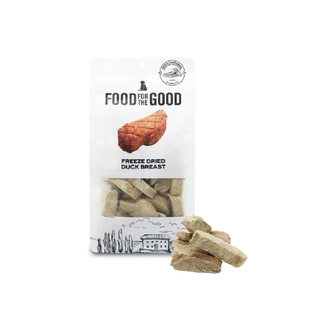 Food For The Good Freeze Dried Duck Breast Cat & Dog Treats (70g)