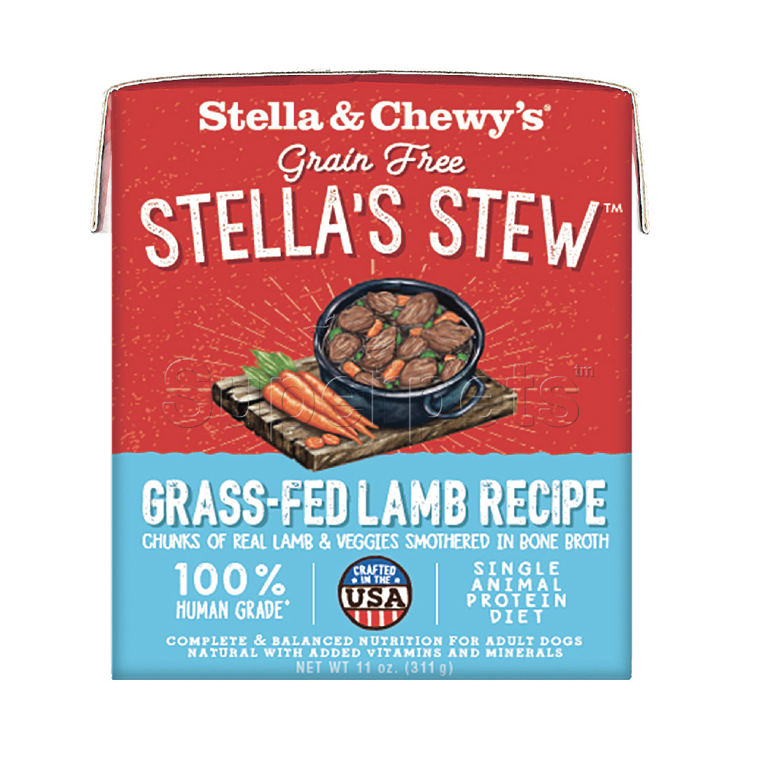 Stella & Chewy’s Grain-Free Grass-Fed Lamb Recipe Stew Dog Food (11oz)