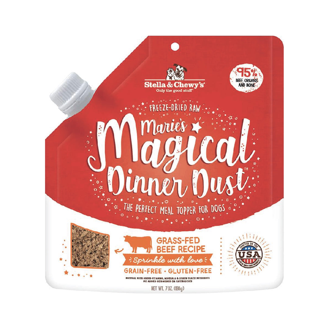 Stella & Chewy’s Marie’s Magical Dinner Dust Beef Freeze-Dried Raw Dog Food (7oz)