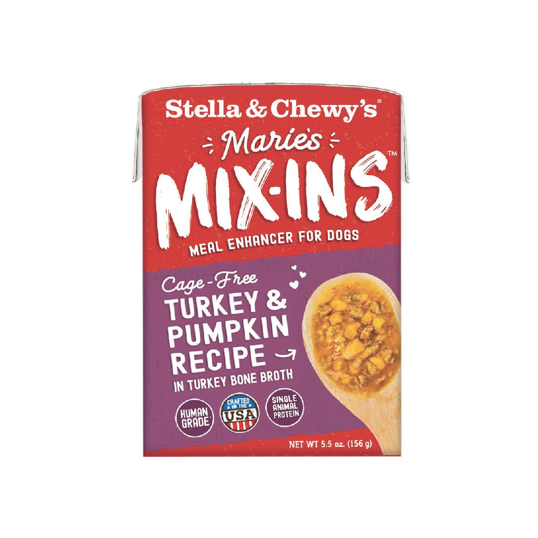 Stella & Chewy’s Marie’s Mix-Ins Turkey & Pumpkin Meal Enhancer Grain-Free Wet Dog Food (5.5oz)
