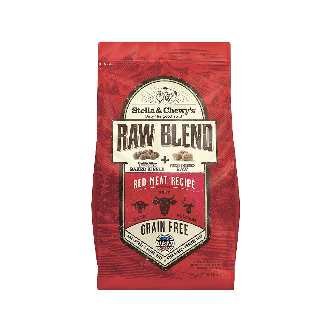 Stella & Chewy’s Raw Blend Red Meat (Lamb, Beef & Venison) Grain-Free Dry Dog Food