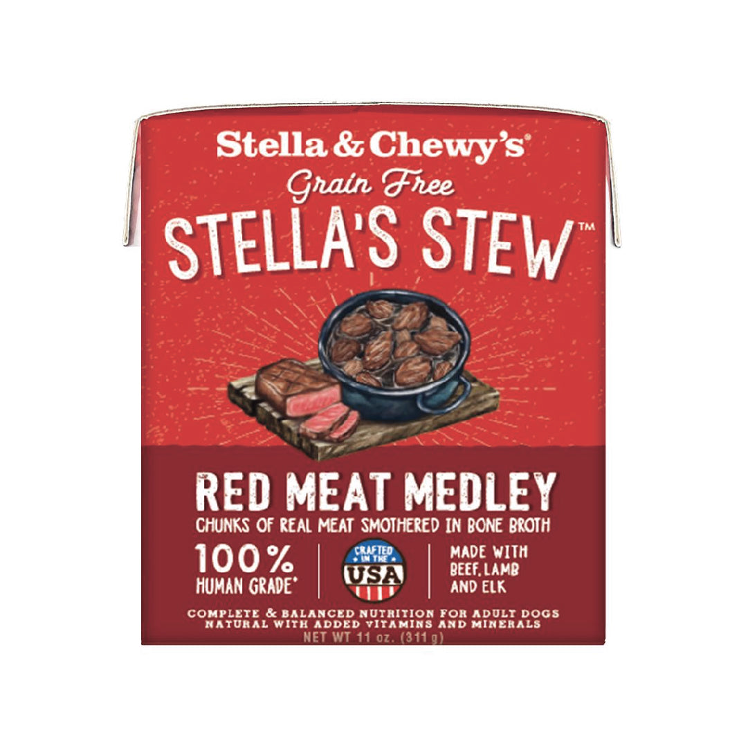 Stella & Chewy’s Stella’s Red Meat Medley Stew Grain-Free Adult Dog Stew (11oz)