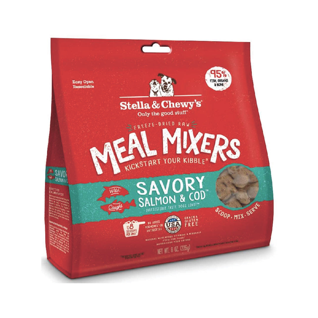 Stella & Chewy's Savory Salmon & Cod Meal Mixers Freeze-Dried Dog Food