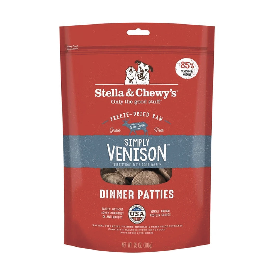 Stella & Chewy’s Simply Venison Dinner Patties Freeze-Dried Dog Food