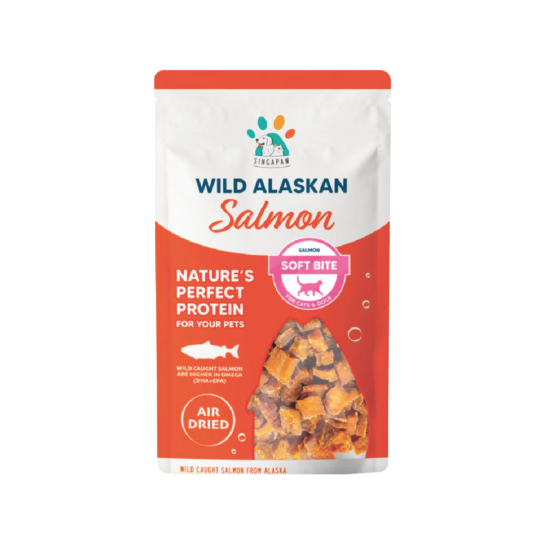 Singapaw Wild Alaskan Salmon Soft Bites Dog Treat (70g)