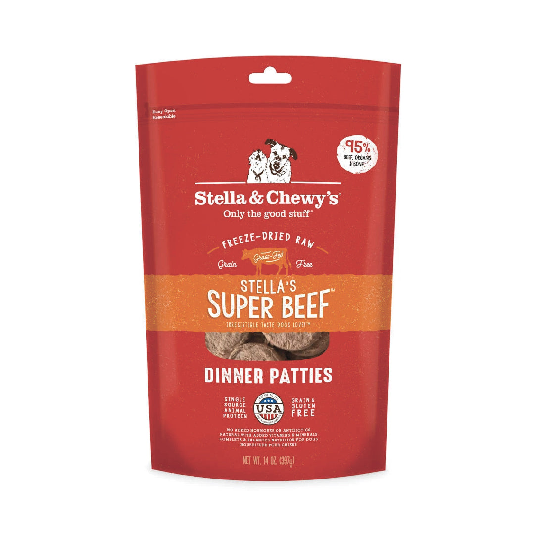 Stella & Chewy’s Super Beef Dinner Patties Freeze-Dried Dog Food
