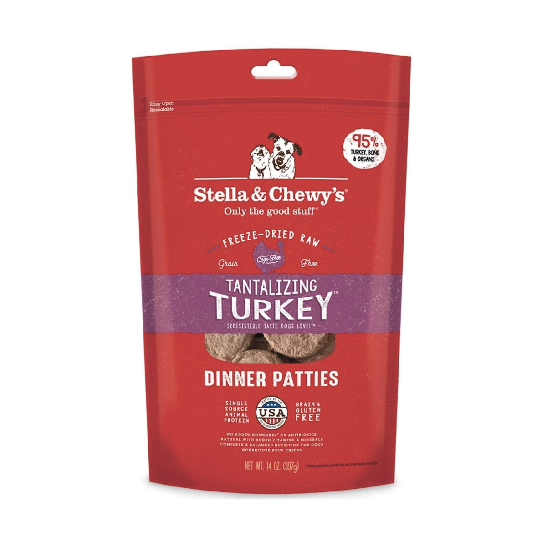 Stella & Chewy’s Tantalizing Turkey Dinner Patties Freeze-Dried Dog Food